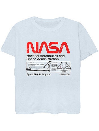 NASA - Camiseta Space Shuttle de Algodón para Hombre