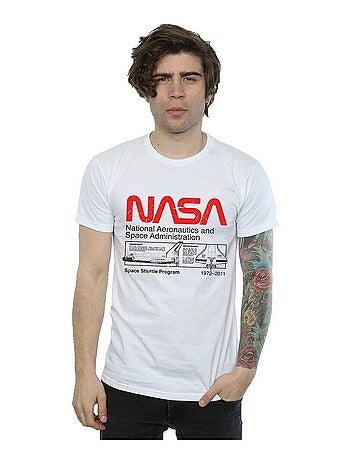 NASA - Camiseta Space Shuttle de Algodón para Hombre