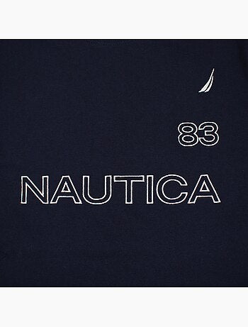 Nautica - Camiseta hombre de manga corta con diseño gráfico moderno