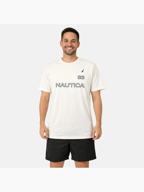 Nautica - Camiseta hombre de manga corta con diseño gráfico moderno - Kiabi