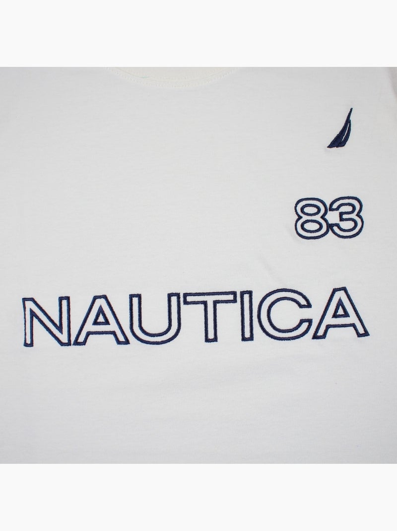 Nautica - Camiseta hombre de manga corta con diseño gráfico moderno Blanco - Kiabi