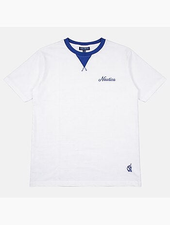 Nautica - Camiseta hombre de manga corta con diseño limpio