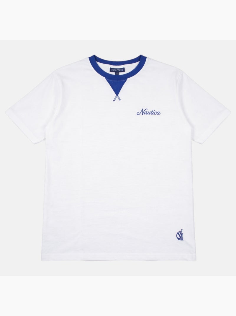 Nautica - Camiseta hombre de manga corta con diseño limpio Blanco - Kiabi