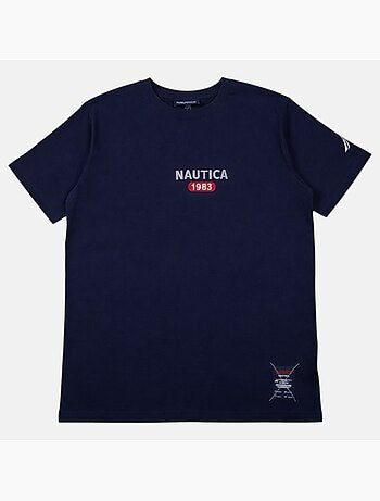 Nautica - Camiseta hombre de manga corta con estilo casual