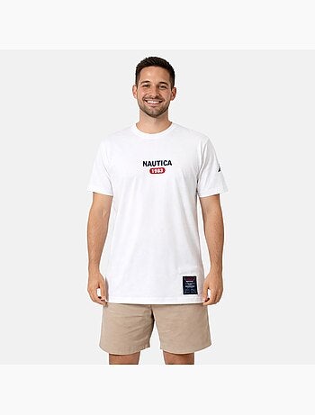 Nautica - Camiseta hombre de manga corta con estilo casual