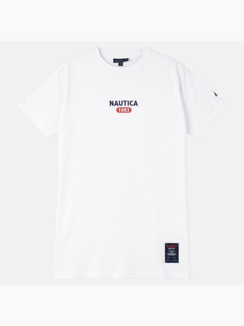 Nautica - Camiseta hombre de manga corta con estilo casual Blanco - Kiabi