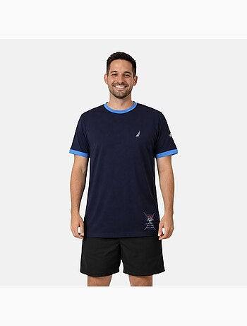 Nautica - Camiseta hombre de manga corta con estilo deportivo y moderno