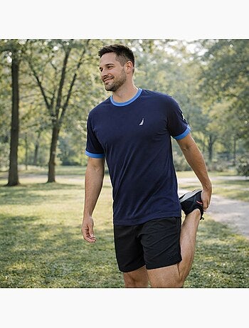 Nautica - Camiseta hombre de manga corta con estilo deportivo y moderno