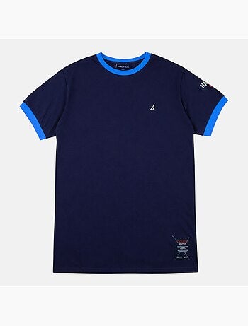 Nautica - Camiseta hombre de manga corta con estilo deportivo y moderno