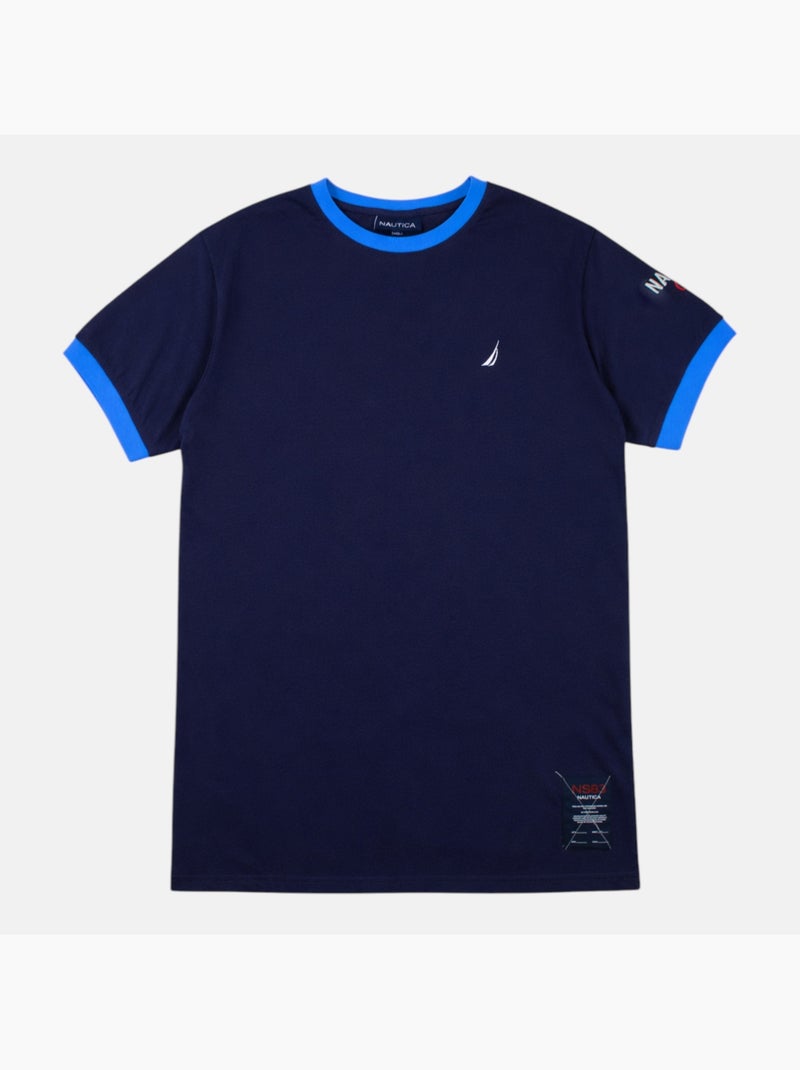 Nautica - Camiseta hombre de manga corta con estilo deportivo y moderno Azul marino - Kiabi