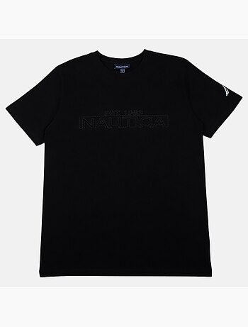 Nautica - Camiseta hombre de manga corta con estilo fresco y moderno