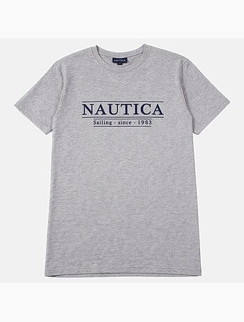 Nautica - Camiseta hombre de manga corta con estilo sencillo y moderno