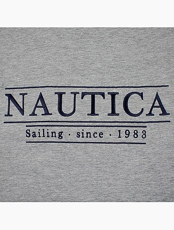 Nautica - Camiseta hombre de manga corta con estilo sencillo y moderno