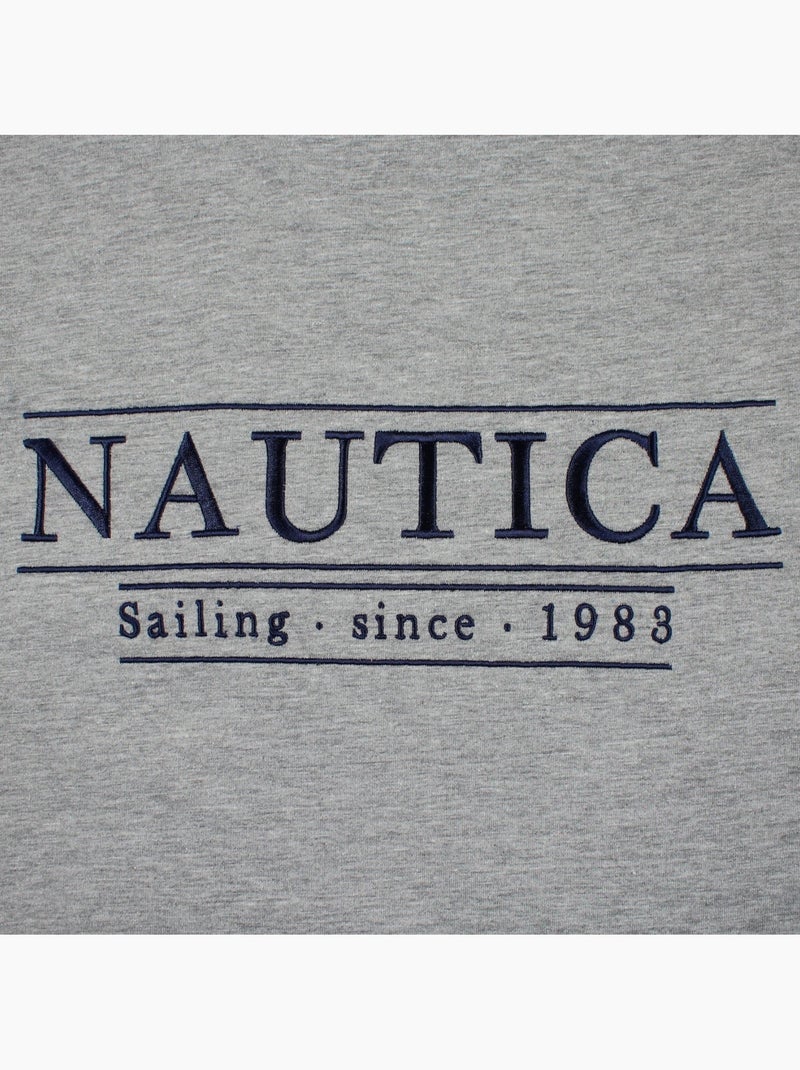 Nautica - Camiseta hombre de manga corta con estilo sencillo y moderno Gris - Kiabi