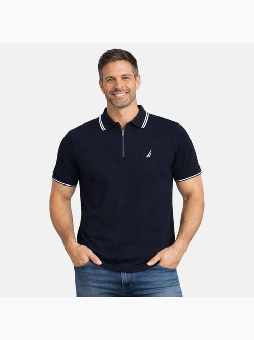 Nautica - Polo hombre de manga corta con diseño moderno y cierre con cremallera - Kiabi