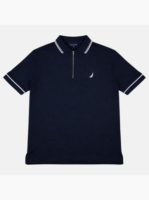Nautica - Polo hombre de manga corta con diseño moderno y cierre con cremallera - Kiabi
