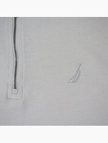Nautica - Polo hombre de manga corta con diseño moderno y cierre con cremallera