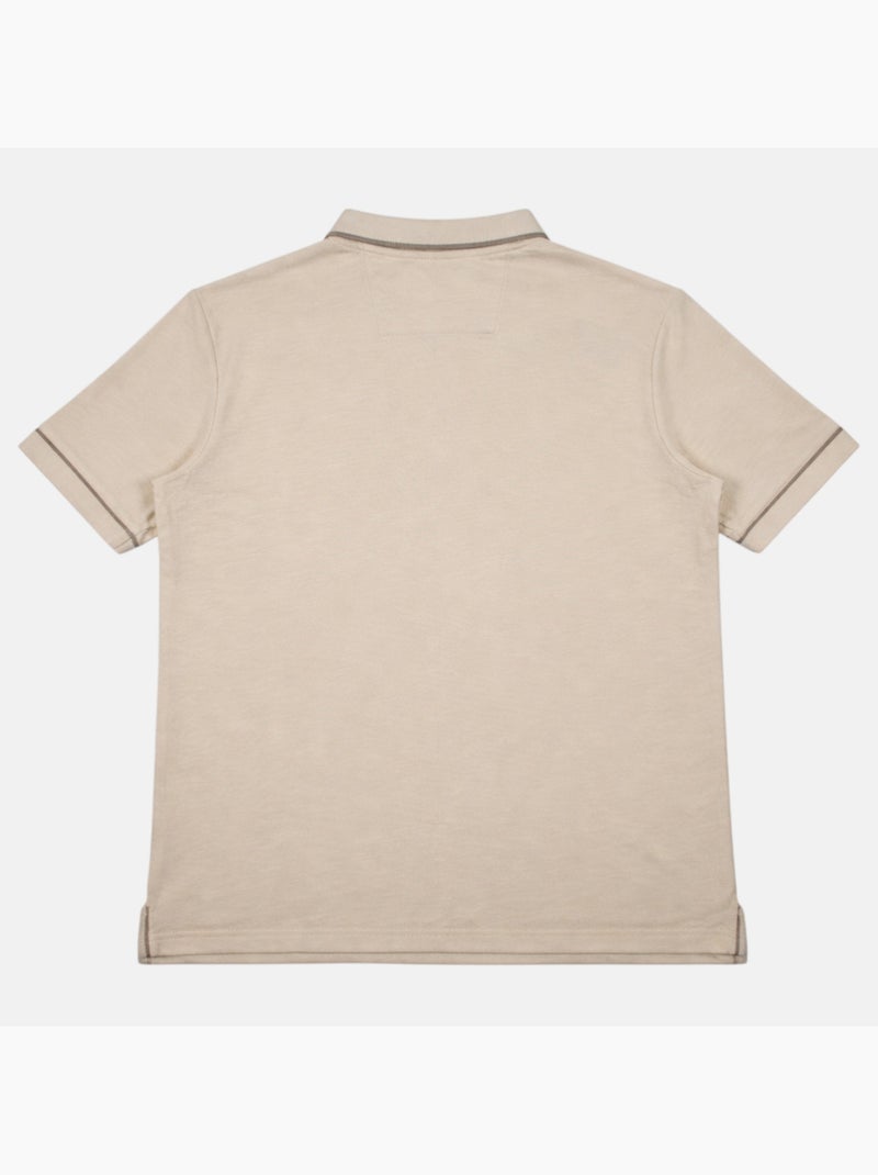 Nautica - Polo hombre de manga corta con diseño moderno y cierre con cremallera Gris - Kiabi