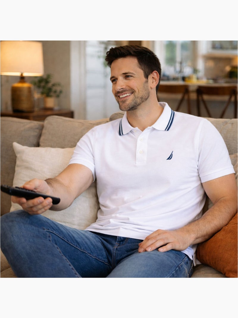 Nautica - Polo hombre de manga corta con estilo deportivo Blanco - Kiabi