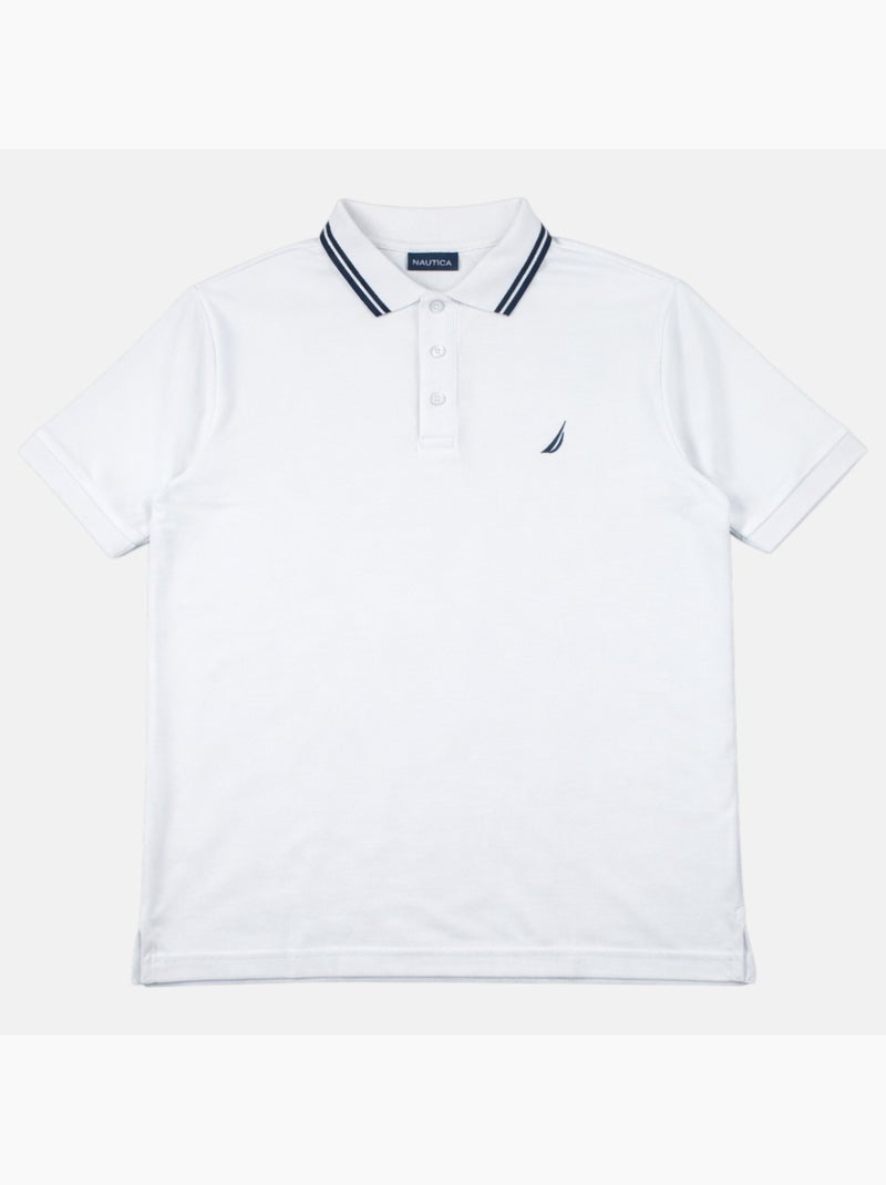 Nautica - Polo hombre de manga corta con estilo deportivo Blanco - Kiabi