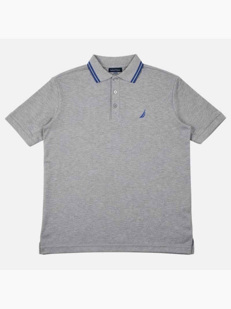 Nautica - Polo hombre de manga corta con estilo deportivo Gris - Kiabi