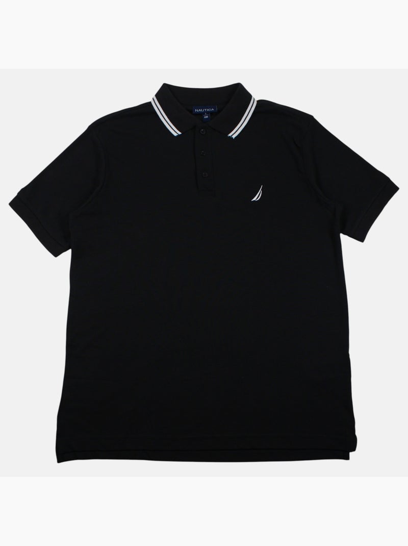 Nautica - Polo hombre de manga corta con estilo deportivo Negro - Kiabi