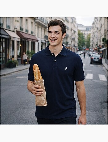 Nautica - Polo hombre de manga corta con estilo elegante y atemporal