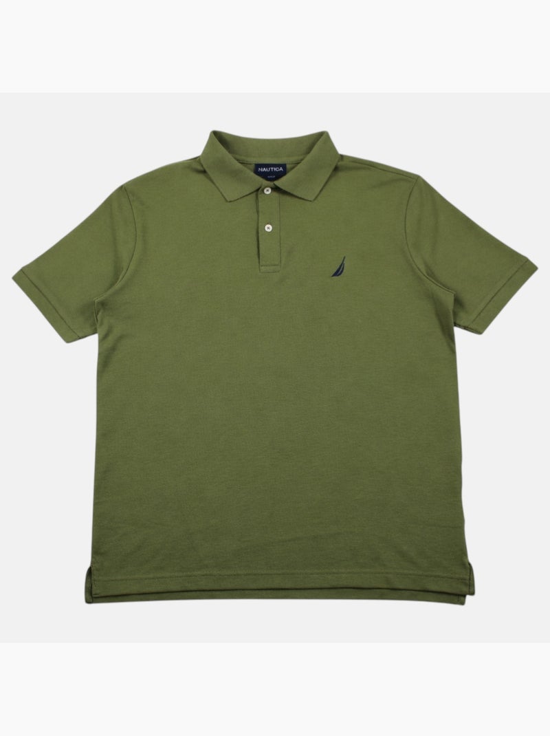 Nautica - Polo hombre de manga corta con estilo elegante y atemporal Caqui - Kiabi