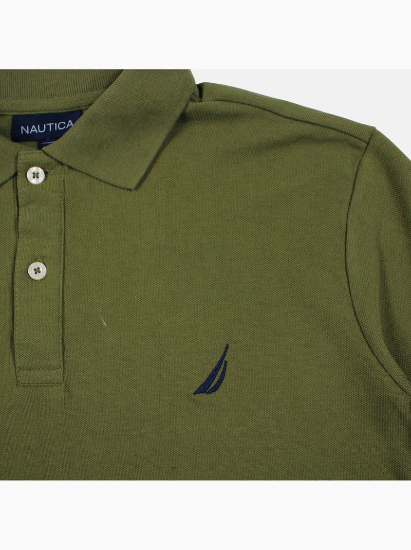 Nautica - Polo hombre de manga corta con estilo elegante y atemporal Caqui - Kiabi
