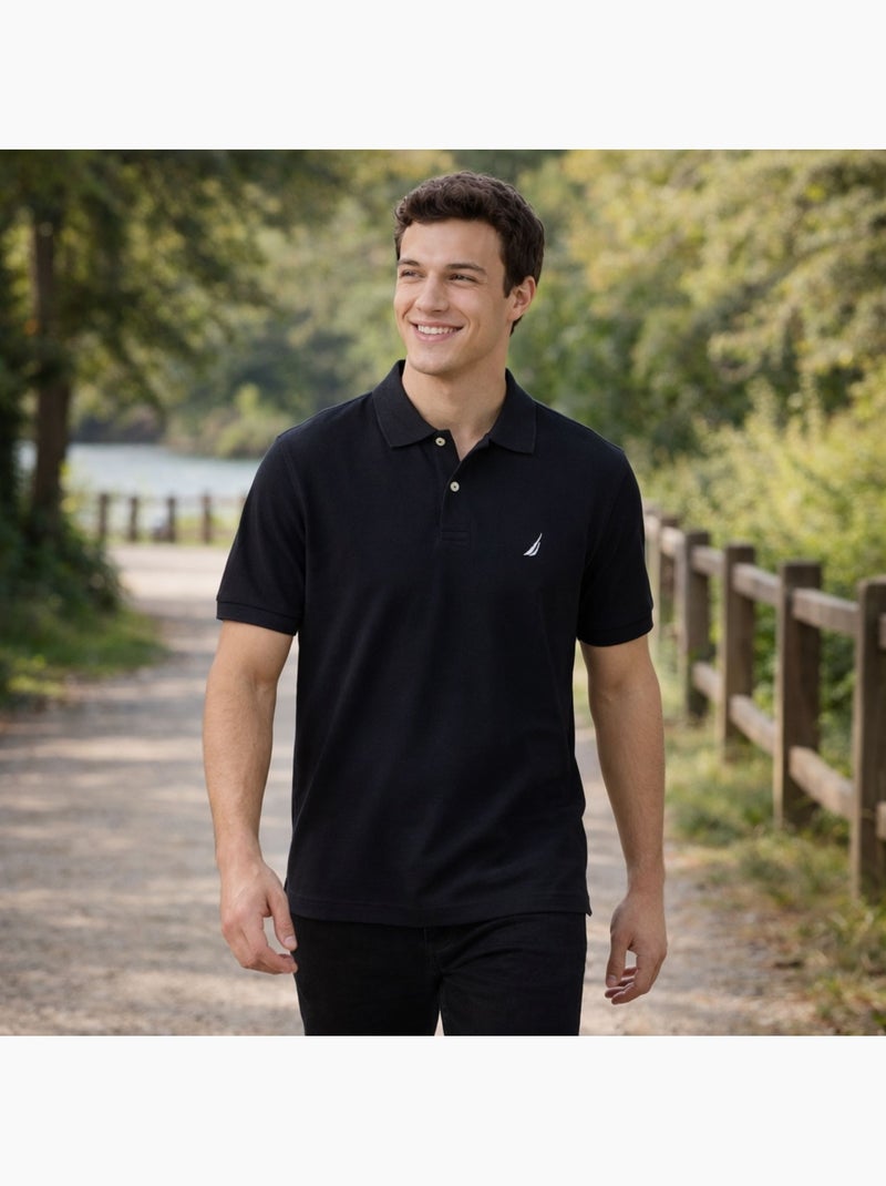Nautica - Polo hombre de manga corta con estilo elegante y atemporal Negro - Kiabi