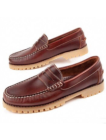 Náutico De Piel Para Hombre. Purapiel Nautif