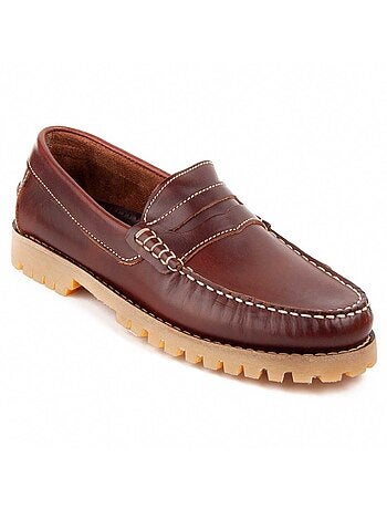 Náutico De Piel Para Hombre. Purapiel Nautif