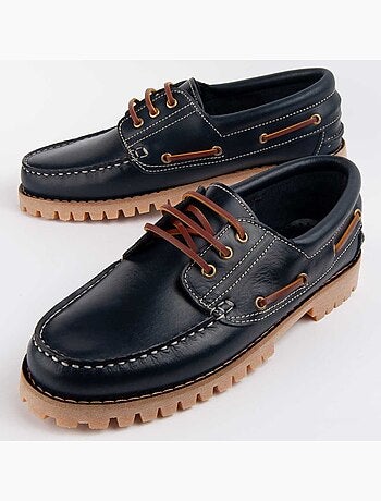 Náutico De Piel Para Hombre. Purapiel Pullnauc