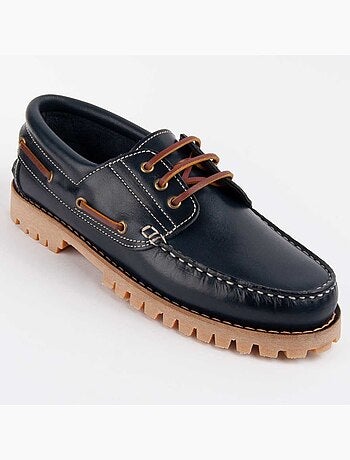 Náutico De Piel Para Hombre. Purapiel Pullnauc