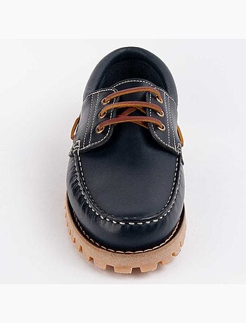 Náutico De Piel Para Hombre. Purapiel Pullnauc