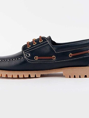 Náutico De Piel Para Hombre. Purapiel Pullnauc