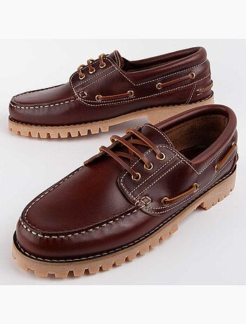 Náutico De Piel Para Hombre. Purapiel Pullnauc