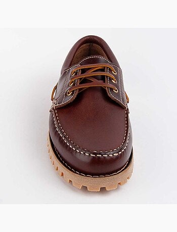 Náutico De Piel Para Hombre. Purapiel Pullnauc