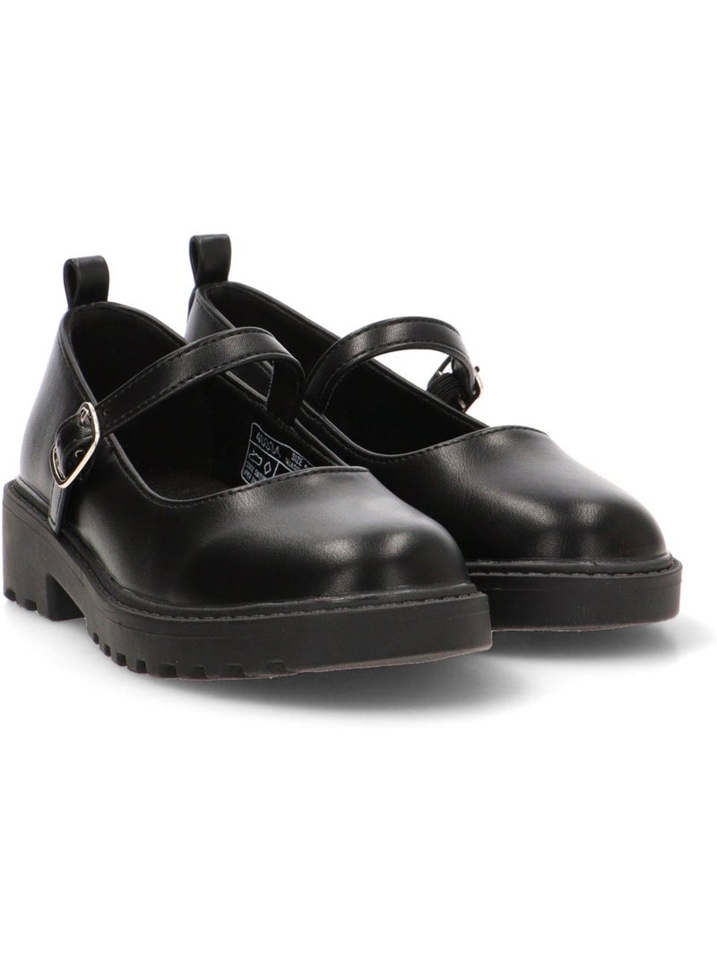 Nautico Kiova Mocasin Colegial Niña Suela Plana - Etika Negro - Kiabi
