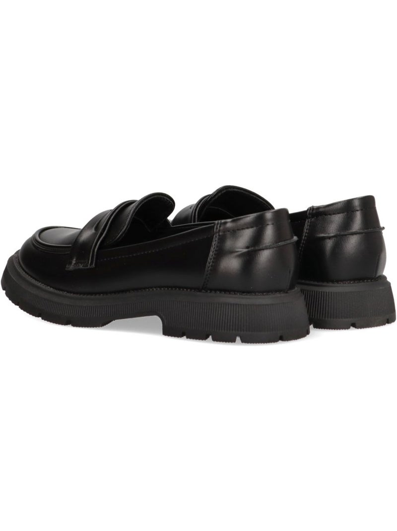 Nautico Kiova Mocasin Colegial Niña Suela Plana - Luna Collection Negro - Kiabi