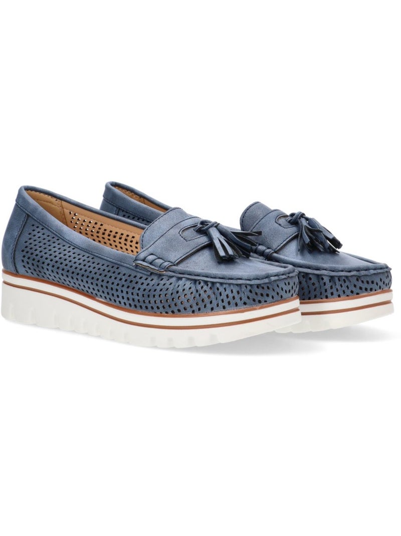 Nautico Kiova Mocasin Cómodas Mujer Suela Plana - Armony Azul - Kiabi