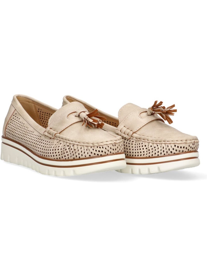 Nautico Kiova Mocasin Cómodas Mujer Suela Plana - Armony Beige - Kiabi