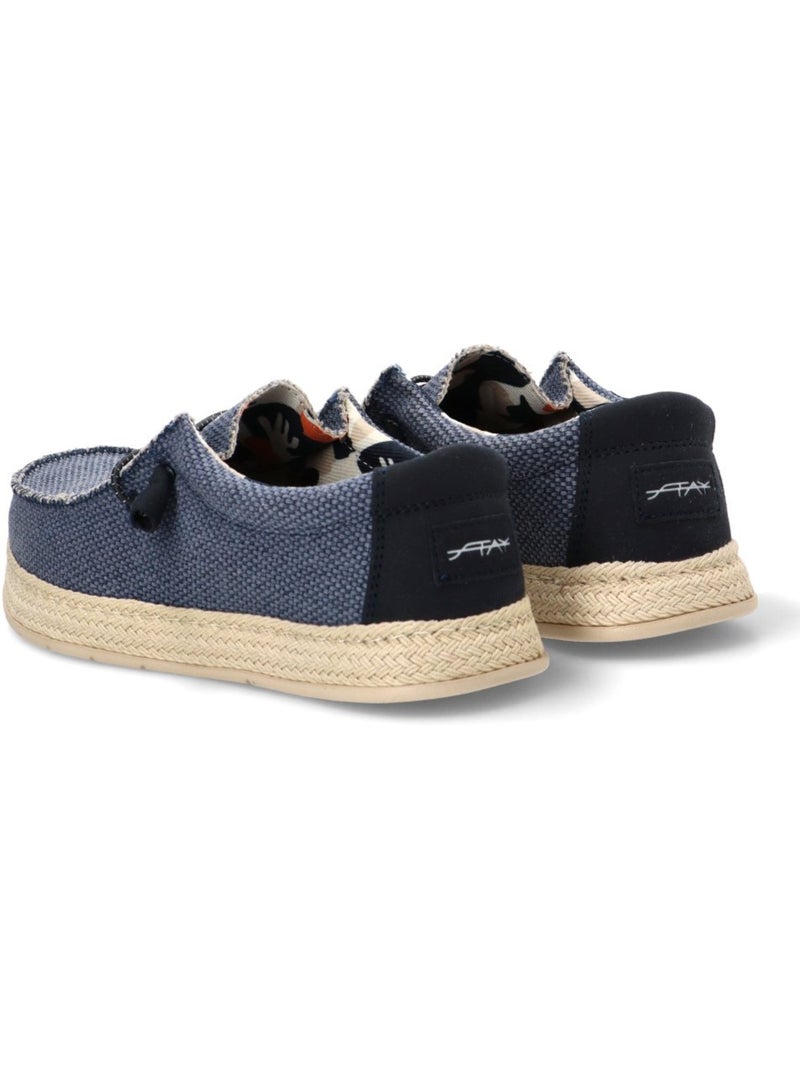 Nautico Kiova Mocasin Deportivas Lona Hombre Suela Plana - Stay Azul vaquero - Kiabi