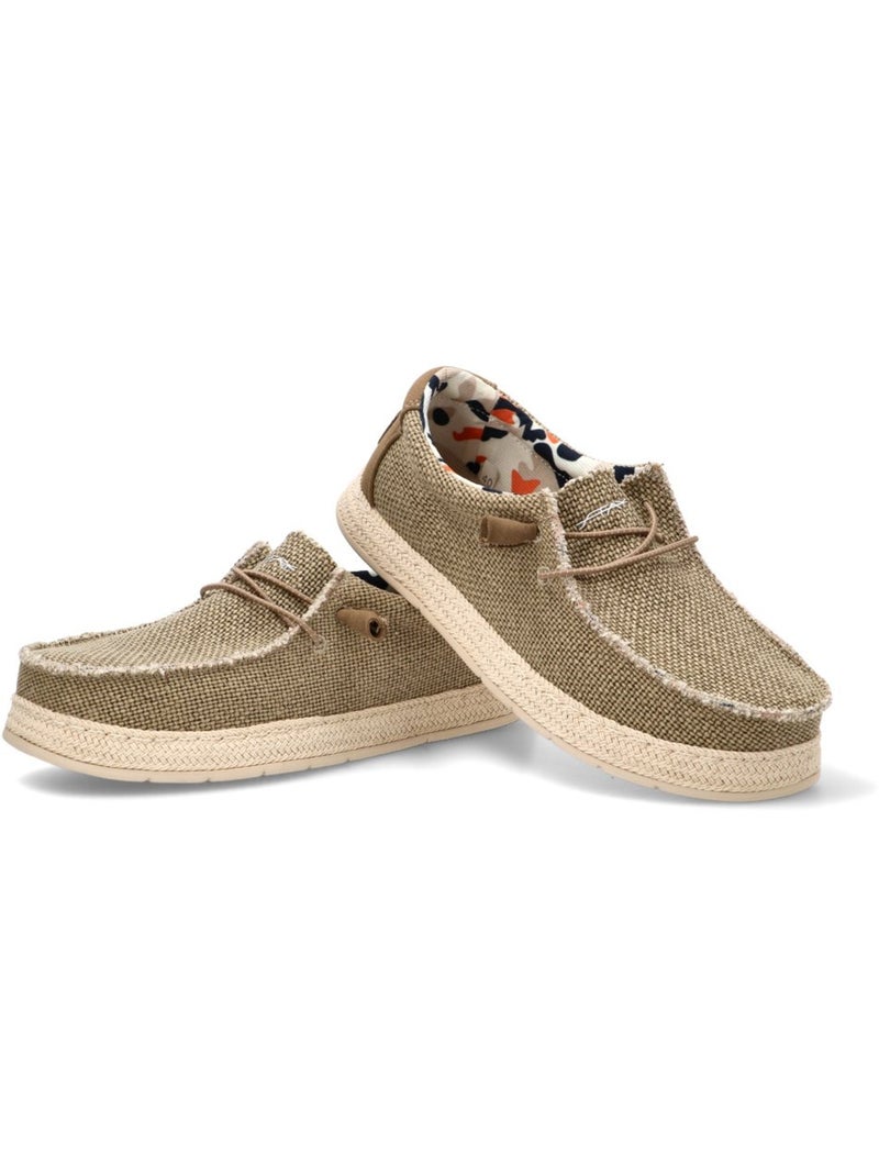 Nautico Kiova Mocasin Deportivas Lona Hombre Suela Plana - Stay Beige - Kiabi