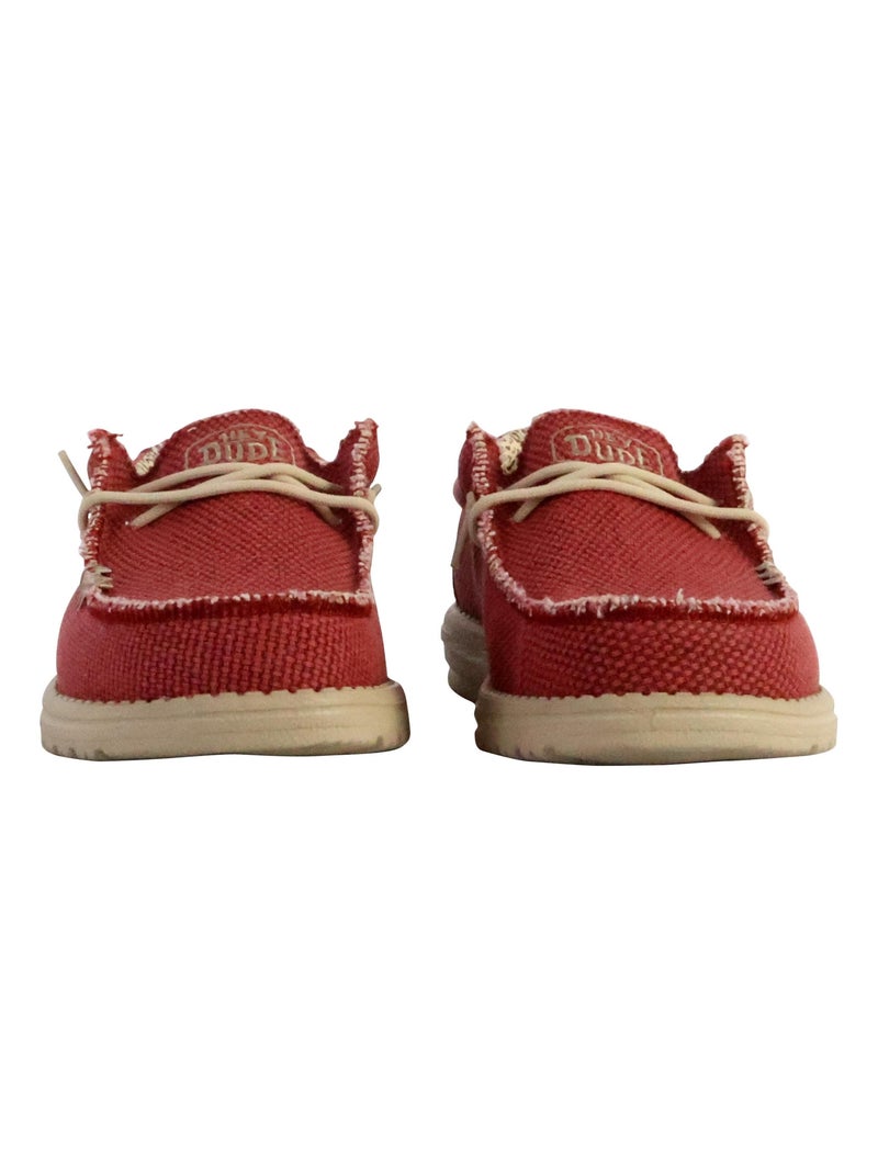 Nautico Kiova Mocasin Diario Hombre Suela Plana - Dude Rojo - Kiabi
