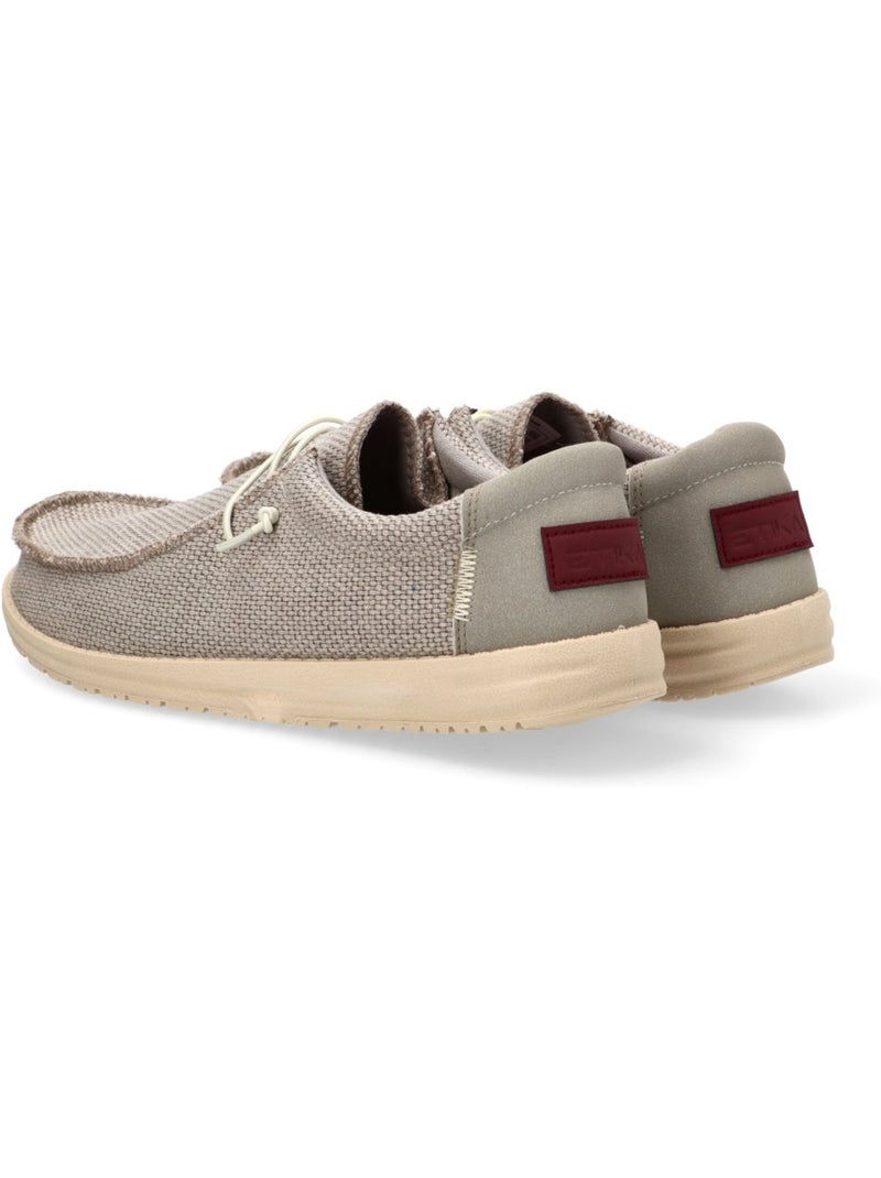 Nautico Kiova Mocasin Diario Hombre Suela Plana - Etika Gris - Kiabi