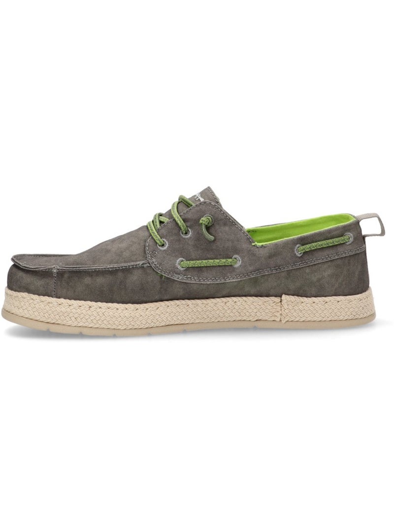 Nautico Kiova Mocasin Diario Hombre Suela Plana - Identity Gris - Kiabi