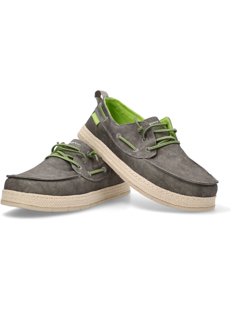 Nautico Kiova Mocasin Diario Hombre Suela Plana - Identity Gris - Kiabi