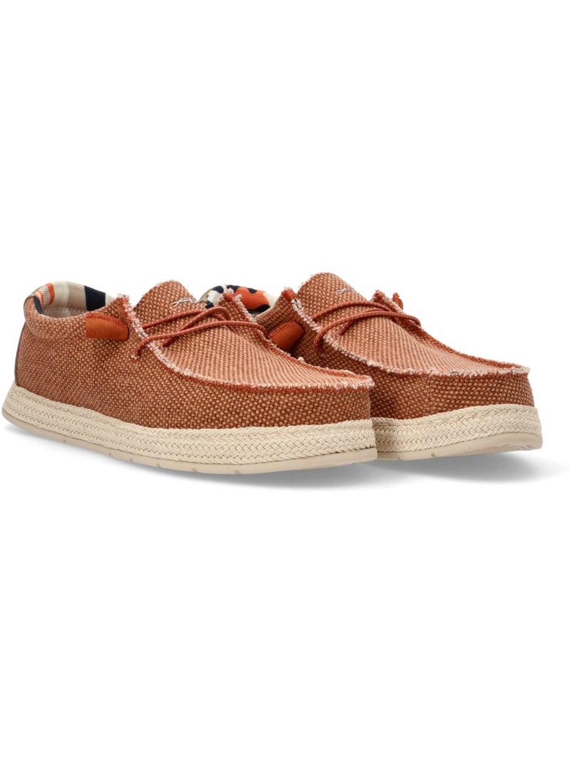 Nautico Kiova Mocasin Diario Hombre Suela Plana - Identity Naranja - Kiabi