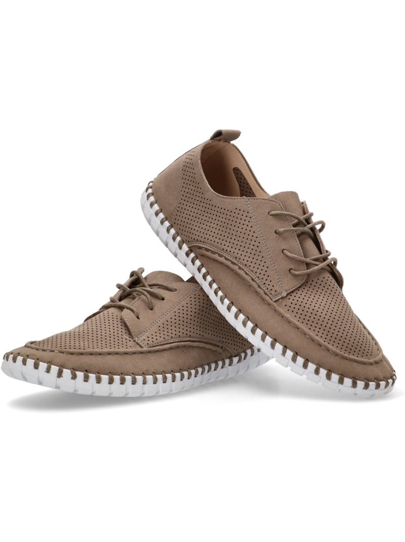 Nautico Kiova Mocasin Diario Hombre Suela Plana - Identity Taupe - Kiabi